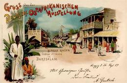 Kolonien Deutsch Ostafrika Dar-es-Salaam Barra Rasta Inder Straße Im Reichsgebiet Gelaufeb 1897 I-II Colonies - Historia