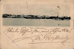 Kolonien Deutsch Ostafrika Dar-es-Salaam Hafen 1898 I-II (fleckig) Colonies - Storia