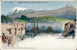 Kolonien Deutsch Ostafrika Kilimandjaro Sign. Kuhnert, W. I-II Colonies - History