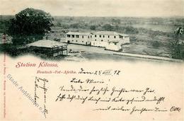 Kolonien Deutsch-Ostafrika Kilossa Station Stpl. Dar-Es-Salam 26.8.98 I-II Colonies - History