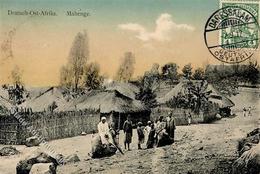 Kolonien Deutsch-Ostafrika Mahenge Stpl. Daressalam 7.9.12 I-II (fleckig) Colonies - History