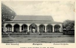 Kolonien Deutsch-Ostafrika Morogoro Hotel Kaiserhof Stpl. Morogoro 27.2.12 I-II (fleckig) Colonies - Histoire