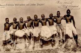 Kolonien Deutsch-Ostafrika Weihnachten Neujahr Stpl. Daressalam 29.11.13 I-II Noel Colonies Bonne Annee - History