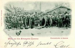 Kolonien Kamerun Elfenbeinhändler Stpl. Kribi 5.6.01 I-II Colonies - Geschichte