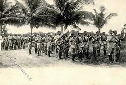 Kolonien Kamerun Musikkapelle Der Schutztruppe Stpl. Buea 17.8.05 I-II Colonies - Historia