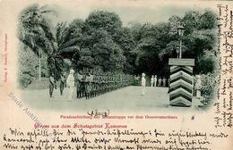 Kamerun Paradeaufstellung Der Schutztruppe 1901 I-II (Marke Entfernt) - War 1914-18