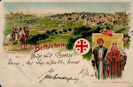 Kolonien Deutsche Post Türkei Bethlehem Lithographie 1900 I-II (Ecken Abgestoßen) Colonies - Historia