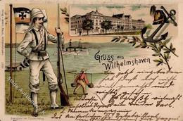 Kolonien Wilhelmshaven (2940) Seesoldat Im Tropenanzug  Lithographie 1900 I-II Colonies - Geschiedenis