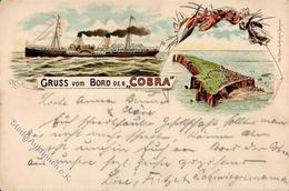 Vorläufer Helgoland Raddampfer Cobra 1895 I-II - Non Classificati