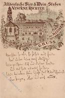 Vorläufer Meißen (O8250) Altdeutsche Bier & Wein Stuben Vincenz Richter  1890 I-II Bière Vigne - Ohne Zuordnung