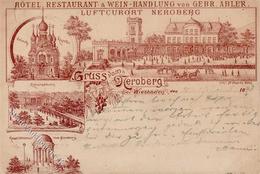 Vorläufer Wiesbaden (6200) Neroberg 1893 II (Marke Entfernt) - Non Classificati