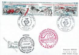 Expedition Nordpol", Russland, Nordpolexpedition "22.04.1997", MiF Mit Franz. Antarktis, Mi.Nr.414 Mit ESST "DUMONT D'UR - Non Classificati