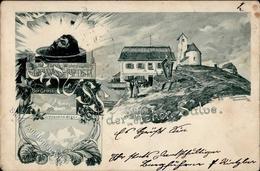 Berghütte Hohe Salve Hüttenstempel 1898 I-II (fleckig) Cabane - Vertellingen, Fabels & Legenden