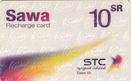 SAUDI ARABIA - Sawa GSM Recharge, 10 Riyals, Used - Saudi-Arabien