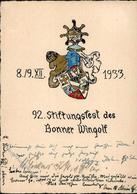 Studentika BONN - Stiftungsfest 1933 I - Ohne Zuordnung