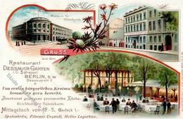 Berlin (1000) Gasthaus Dessauer Garten Straßenbahn Dessauerstrasse 3 1901 I-II - War 1914-18