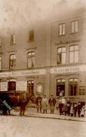 Charlottenburg (1000) Gasthaus Wilhelm Haker Emailleschild  Foto AK 1913 II (Ecken Abgestoßen, VS Fleckig) - Weltkrieg 1914-18