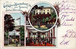 Hermsdorf (1000) Hotel Gasthaus Kaiserhof J. Fähnrich 1900 I-II (Stauchung) - War 1914-18