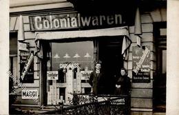 Moabit (1000) Kolonialwarenhandlung Nass Emailleschild Wilhelmshavenerstrasse Foto AK I- - War 1914-18