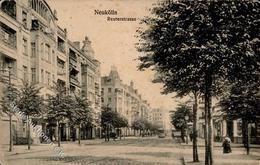 Neukölln (1000) Reuterstrasse Straßenbahn 1913 II (Stauchungen) - War 1914-18