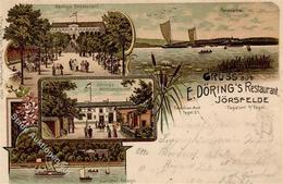 Tegel (1000) Gasthaus Döring  Lithographie 1900 I-II - Guerre 1914-18