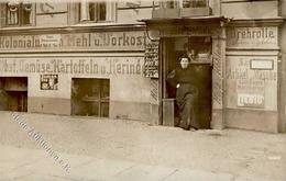 Wedding (1000) Kolonialwarenhandlung Kuhn Emailleschild Maxstrasse Foto AK I- - Weltkrieg 1914-18