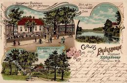 Zehlendorf (1000) Gasthaus Paulsborn  Lithographie 1902 I-II - Weltkrieg 1914-18