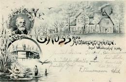 Waltershof (2000) Signiert Gruss Aus Altbremerhafen 1898 I-II (fleckig) Montagnes - War 1914-18