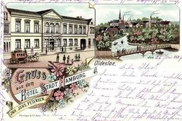 BAD OLDESLOE (2060) - Gruss Aus D. Hotel Stadt Hamburg I Montagnes - War 1914-18