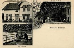 LASBEK (2061) - Geschäftshaus Joh. Thomsen + Mühle I - War 1914-18