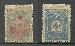 Turkey; 1916 Overprinted War Issue Stamp 1 K. ERROR "Overprint On Back Only" (Signed) - Ungebraucht