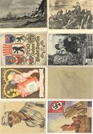WK II Partie Mit Circa 100 Ansichtskarten I-II - Weltkrieg 1939-45