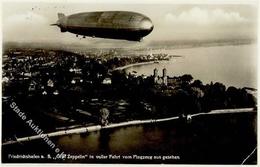 Zeppelinpost, DR Schweizfahrt, Si.222B, GRAF ZEPPELIN 18.7.33" Bordpost Mit DR 25 Und 50 Pf, Grüner Best.Stpl. + SST "FN - Zeppeline