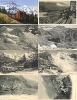 Eisenbahn Bergbahnen Schweiz Partie Mit über 160 Ansichtskarten I-II Chemin De Fer - Treni