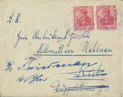 Kolonien Deutsch Neuguinea DR 1911 Brief Mit Inhalt Von Potsdamhafen Mit Kaiserlich Deutscher Seepost Zweiglinie Neuguin - Geschiedenis