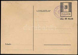 1944 Nyíregyháza Használatlan Díjjegyes Levelez?lap Adóhivatali Bélyegzéssel (MPIK    R!)  (hajtott) - Other & Unclassified
