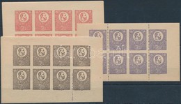 ** 1921 Jubileumi Kiadás 3 Különféle 8-as Kisív - Other & Unclassified