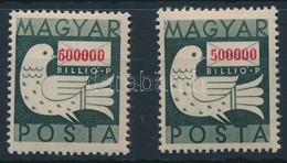 ** 1946 Billiós 500.000 BillióP; Az ,,5' Helyett ,,6' + Támpéldány - Altri & Non Classificati