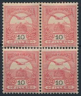 ** 1904 Turul 10f Négyestömb (20.000) - Other & Unclassified