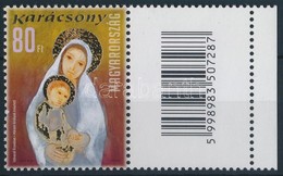 ** 2010 Karácsony 80Ft Jobb Oldali Vonalkódos Mez?vel (10.000) / Mi 5487 Stamp With Barcode On Blank Field - Altri & Non Classificati