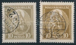 O 1932 Nagy Madonna 10P Er?s Színeltérés + Támpéldány - Other & Unclassified