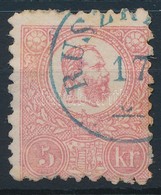 O 1871 K?nyomat 5kr Kék ,,RUSZK(BERG)' - Other & Unclassified