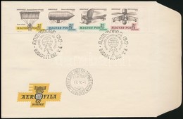 1967 Aerofila (I.) Vágott ívszéli összefügg? Csík FDC (3.200) - Altri & Non Classificati