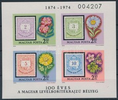 ** 1974 100 éves A Levélborítékrajzú Bélyeg Vágott Blokk (4.000) - Altri & Non Classificati