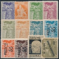 ** * Fiume 12 Db Klf Jobb Bélyeg (Mi EUR 144,-) - Other & Unclassified