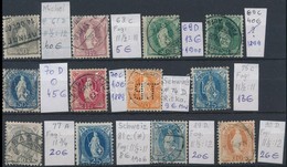 (*) O Svájc 1882-1907 12 Db Korai Bélyeg (Mi EUR 258,-) - Other & Unclassified