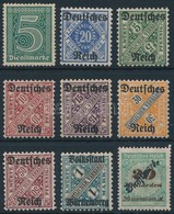 ** Deutsches Reich 9 Db Klf Hivatalos Bélyeg (Mi EUR 85,-) - Other & Unclassified