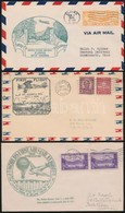 USA 1929-1938 3 Db Els? Repülés Boríték - Other & Unclassified