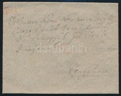 Ca 1830 Portós Levél / Cover With Postage Due Piros / Red 'PAKS' - Tengeliz - Other & Unclassified