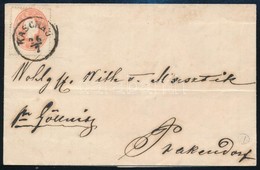 ~ 1861 5kr Levélen ,,KASCHAU' - ,,GÖLLNITZ' - Prakendorf - Other & Unclassified